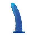 Dildo żelowe realistyczne niebieskie 18 cm Real Rapture