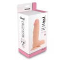 Realistyczne dildo z jądrami pilotem cielisty 19 cm Real Rapture