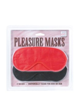 Maska-PLEASURE MASKS 2 PCS RED/BLACK