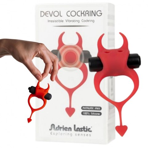 Wibrujący stymulujący pierścień cockring erekcyjny Adrien Lastic Wibrujący stymulujący pierścień cockring erekcyjny Adrien Lastic