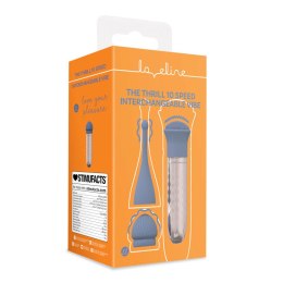 Stymulator The Thrill - 10 Speed Interchangeable Vibrator - Blue SHOTS
