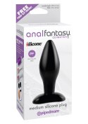 Plug-AFC- MEDIUM SILICONE PLUG BLACK