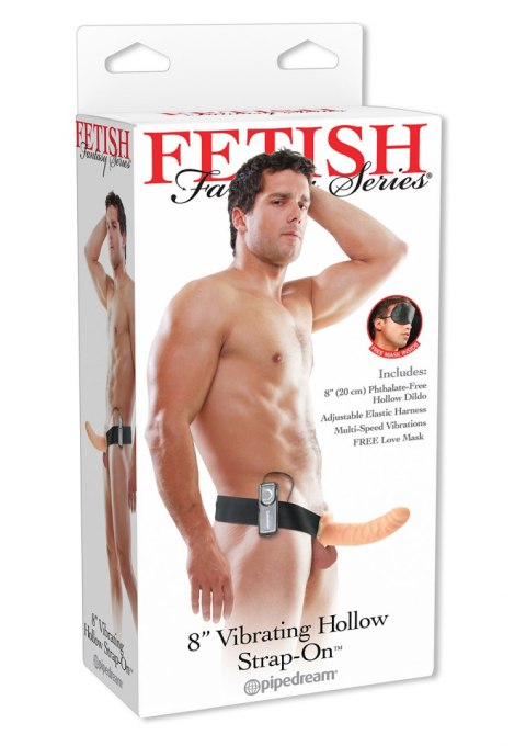 Proteza-FF VIBR HOLLOW STRAP ON FLESH Fetish Fantasy