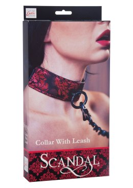 Wiązania-SCANDAL COLLAR WITH LEASH CalExotics