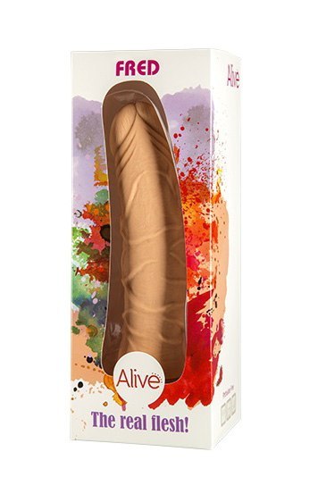 Dildo fantom ciała ludzkiego z przyssawką 21 cm Alive Dildo fantom ciała ludzkiego z przyssawką 21 cm Alive