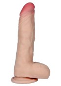 Dildo wyginane penis z cyberskóry realistyczny 21cm Boss Series Real