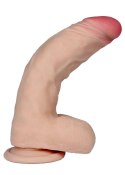 Dildo wyginane penis z cyberskóry realistyczny 21cm Boss Series Real