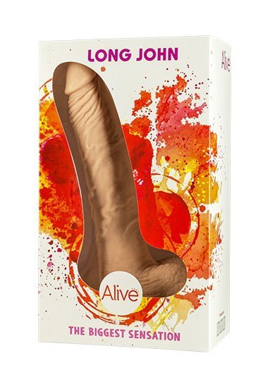 Dildo wzór ciała ludzkiego z przyssawką 23,5 cm Alive Dildo wzór ciała ludzkiego z przyssawką 23,5 cm Alive