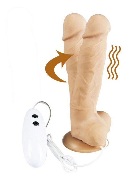 Dildo z wibracją rotacją pilot cielisty 18 cm Alive Dildo z wibracją rotacją pilot cielisty 18 cm Alive