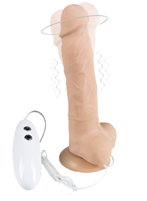 Dildo z wibracją rotacją pilot cielisty 18 cm Alive Dildo z wibracją rotacją pilot cielisty 18 cm Alive
