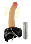 Majtki strap-on uprząż penis dildo wibrator 16cm Boss Series Real