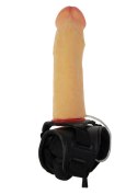 Majtki strap-on uprząż penis dildo wibrator 16cm Boss Series Real