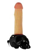 Majtki strap-on uprząż penis dildo wibrator 16cm Boss Series Real