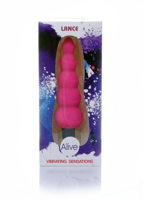 Wibrator analny - plug kulkowy różowy silikon medyczny 14 cm Alive Wibrator analny - plug kulkowy różowy silikon medyczny 14 cm Alive