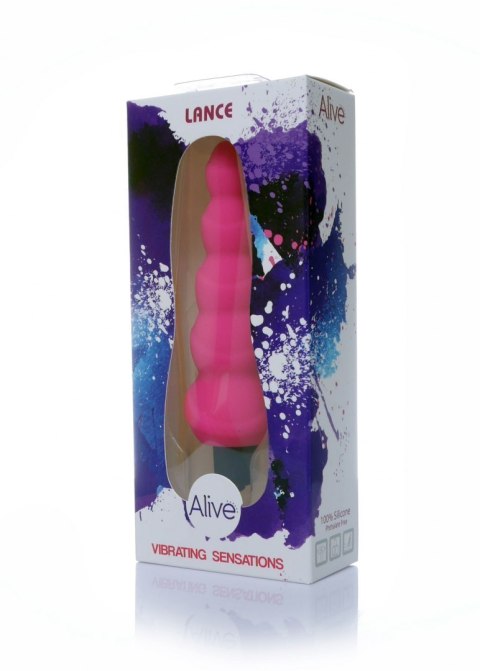 Wibrator analny - plug kulkowy różowy silikon medyczny 14 cm Alive Wibrator analny - plug kulkowy różowy silikon medyczny 14 cm Alive