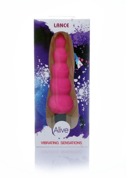 Wibrator analny - plug kulkowy różowy silikon medyczny 14 cm Alive Wibrator analny - plug kulkowy różowy silikon medyczny 14 cm Alive