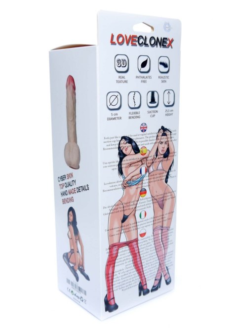 Dildo wyginane penis z cyberskóry realistyczny 25cm Boss Series Real Dildo wyginane penis z cyberskóry realistyczny 25cm Boss Series Real
