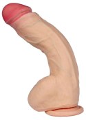 Dildo wyginane penis z cyberskóry realistyczny 25cm Boss Series Real