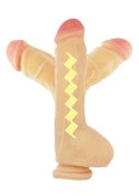 Dildo wyginane penis z cyberskóry realistyczny 25cm Boss Series Real