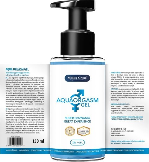 Dla doskonałych doznań sex żel nawilżający 150 ml Medica Dla doskonałych doznań sex żel nawilżający 150 ml Medica