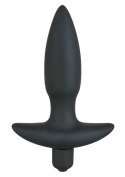 Korek analny wibrujący silikonwy 5 trybów 13cm sex Black Velvets