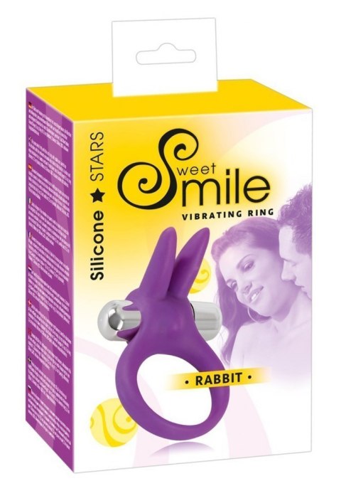Wibrujący pierścień na penisa królik stymulujący Sweet Smile Wibrujący pierścień na penisa królik stymulujący Sweet Smile