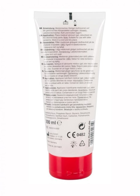 Duża tuba profesjonalny żel nawilżający 200 ml Flutschi Duża tuba profesjonalny żel nawilżający 200 ml Flutschi