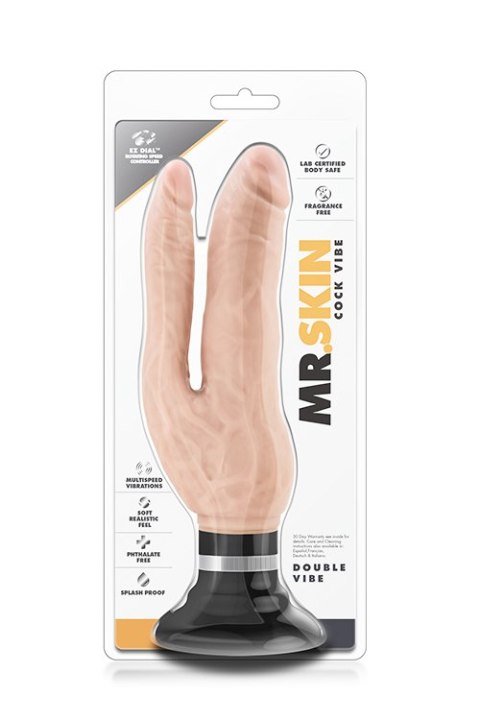 Wibrator-MR. SKIN COCK VIBES DOUBLE VIBE BEIGE Wibrator-MR. SKIN COCK VIBES DOUBLE VIBE BEIGE