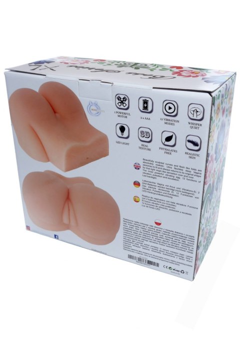 Masturbator realistyczny 2 otwory wibracje 3kg XL Boss Series Masturbator realistyczny 2 otwory wibracje 3kg XL Boss Series