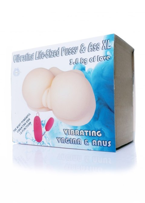 Masturbator realistyczny 2 otwory wibracje 3kg XL Boss Series Masturbator realistyczny 2 otwory wibracje 3kg XL Boss Series