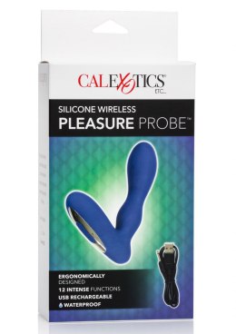 Plug/vibr-WIRELESS PLEASURE PROBE BLUE