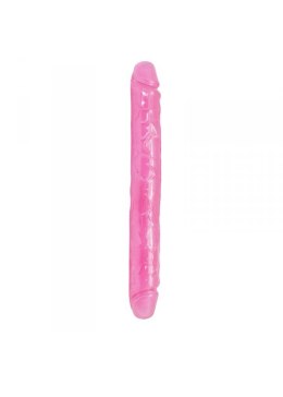 Podwójne dildo do podwójnej penetracji lub dla par różowe 35 cm Toyz4lovers