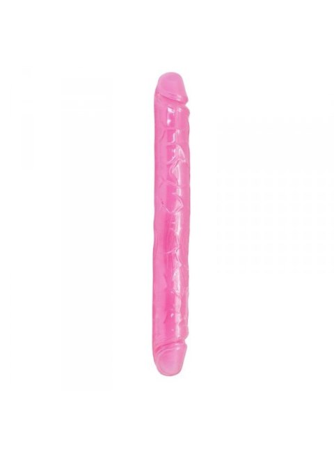 Podwójne dildo do podwójnej penetracji lub dla par różowe 35 cm Toyz4lovers