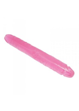 Podwójne dildo do podwójnej penetracji lub dla par różowe 35 cm Toyz4lovers