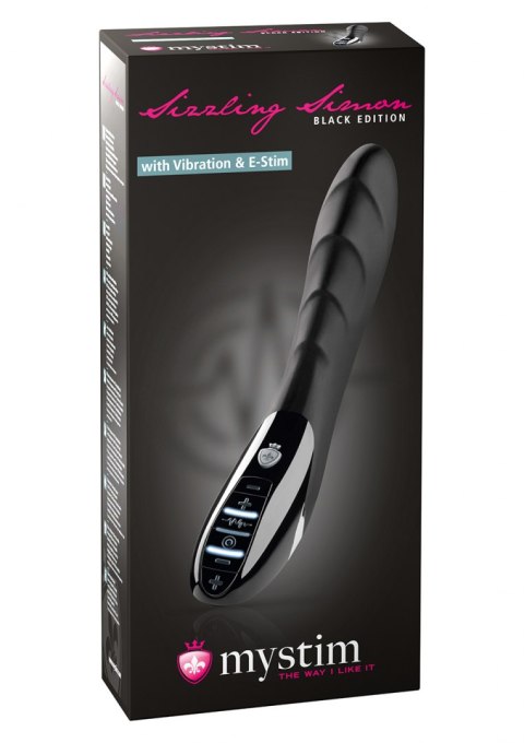 Stymulator-SIZZLING SIMON ESTIM VIBRATOR BLACK MyStim Stymulator-SIZZLING SIMON ESTIM VIBRATOR BLACK MyStim