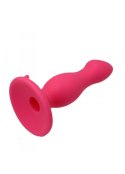 Analny korek plug silikonowy z przyssawką 9cm różowy Toyz4lovers