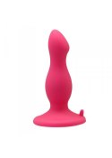 Analny korek plug silikonowy z przyssawką 9cm różowy Toyz4lovers