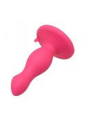 Analny korek plug silikonowy z przyssawką 9cm różowy Toyz4lovers