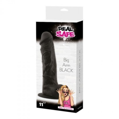 Wielkie dildo jądra i przyssawka realistyczne 28 cm Real Safe Wielkie dildo jądra i przyssawka realistyczne 28 cm Real Safe