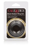 Pierścień-RUBBER RING BLACK SET 3PCS CalExotics