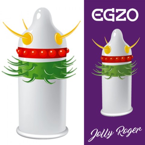 Prezerwatywy z wypustkami stymulujące Jolly Roger Egzo Prezerwatywy z wypustkami stymulujące Jolly Roger Egzo