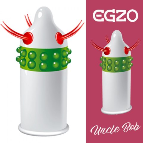 Prezerwatywy z wypustkami stymulującymi kobietę Uncle Bob Egzo Prezerwatywy z wypustkami stymulującymi kobietę Uncle Bob Egzo
