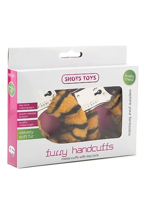 Furry Handcuffs - Tiger ShotsToys Furry Handcuffs - Tiger ShotsToys