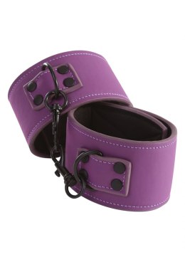 Kajdanki-LUST BONDAGE ANKLE CUFFS PURPLE NS Novelties