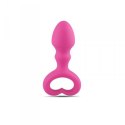 Plug analny uchwyt serce korek silikonowy 9 cm Toyz4lovers