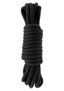 Wiązania-BONDAGE ROPE 5 METER BLACK Hidden Desire