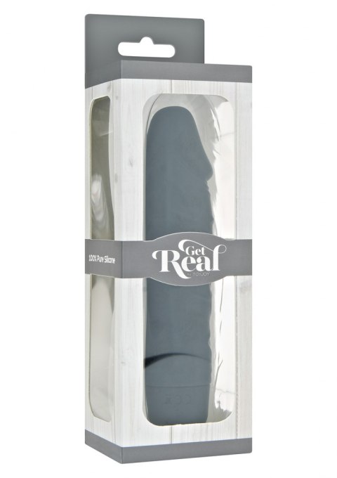 Wibrator realistyczny 7 wibracji silikonowy czarny 15 cm Wibrator realistyczny 7 wibracji silikonowy czarny 15 cm