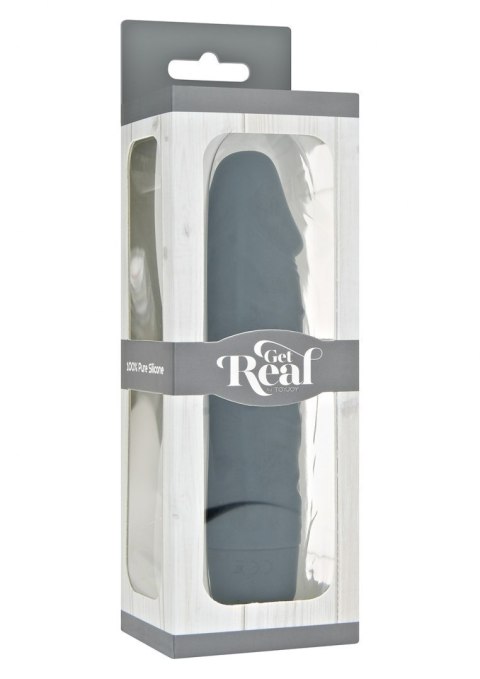 Wibrator realistyczny 7 wibracji silikonowy czarny 15 cm Wibrator realistyczny 7 wibracji silikonowy czarny 15 cm